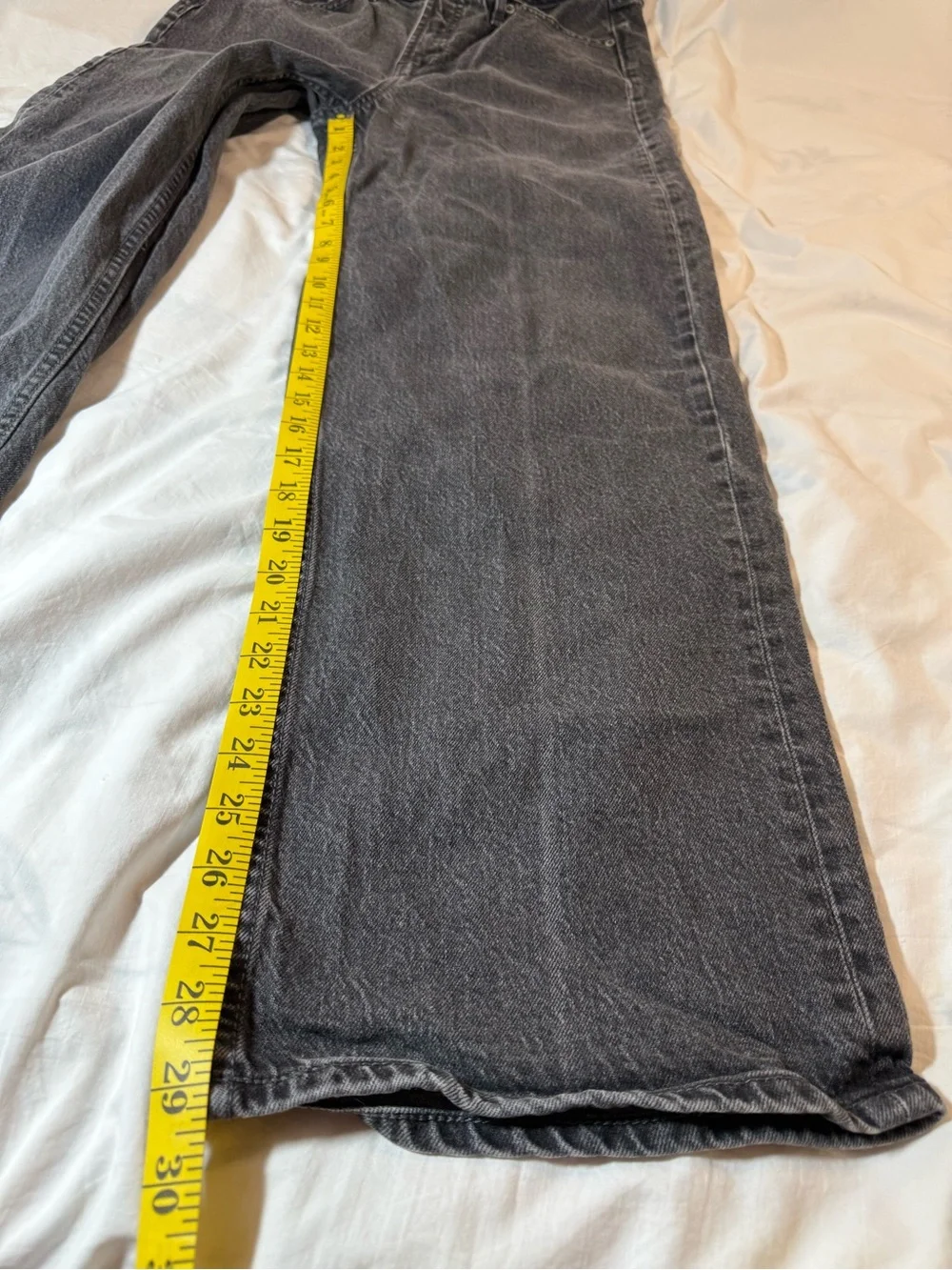 Old Navy Wide Leg Black Jeans - Picture 4 of 9